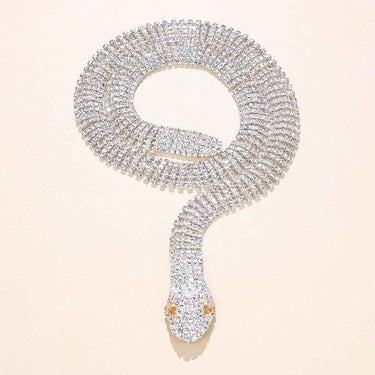 Collier Serpent Diamant (imitation)